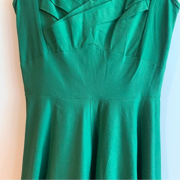 NWT MUXXN 1950's Retro Swing Midi Dress Green Size 8 - Picture 9 of 12
